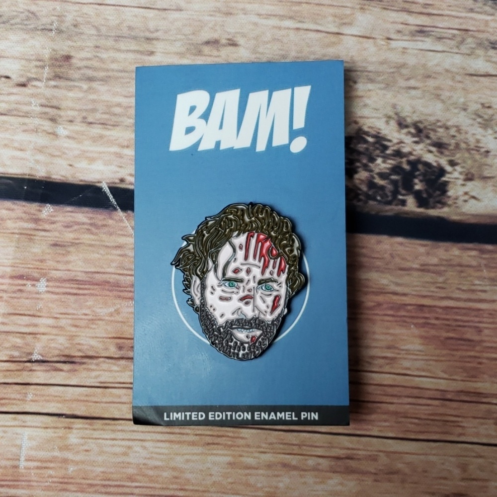 Rick Grimes The Walking Dead Bam! Horror Box Pin